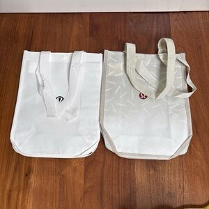 Lot of 2 Lululemon Reusable Shopping Bags